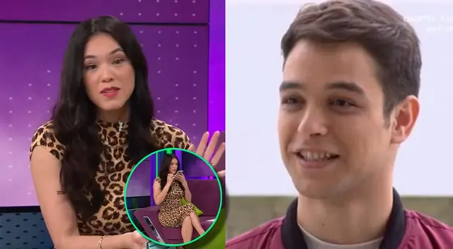 Jazmín Pinedo y Franco Pennano protagonizaron coqueto momento al aire.