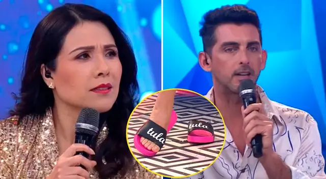 Tula Rodríguez orgullosa de sus sandalias. Tula Rodríguez orgullosa de sus sandalias.