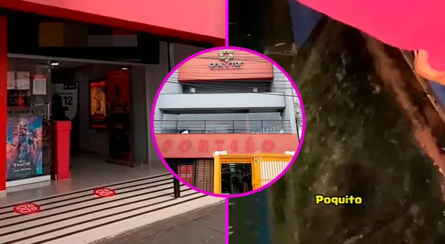 El video de la visita al cine se hizo tendencia en redes sociales.