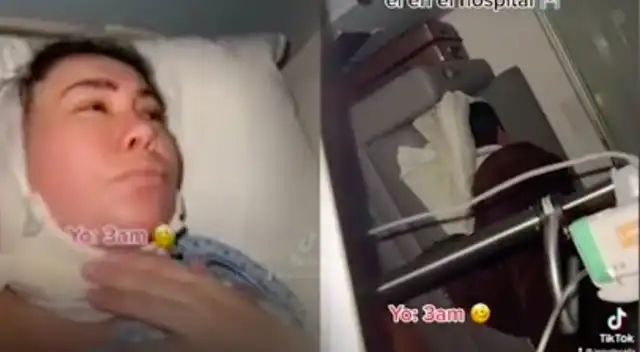 La mujer no podía dormir por los ronquidos de su marido.