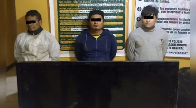 Sujetos fueron trasladados a la comisaría. Sujetos fueron trasladados a la comisaría.