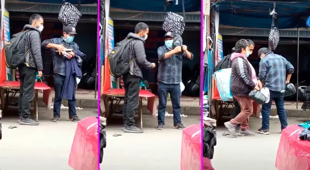 La víctima estaba comprando zapatillas y terminó siendo estafado.