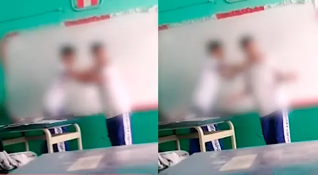 Tumbes: capturan a profesor que alentaba peleas entre sus alumnos en plena clase [VIDEO]
