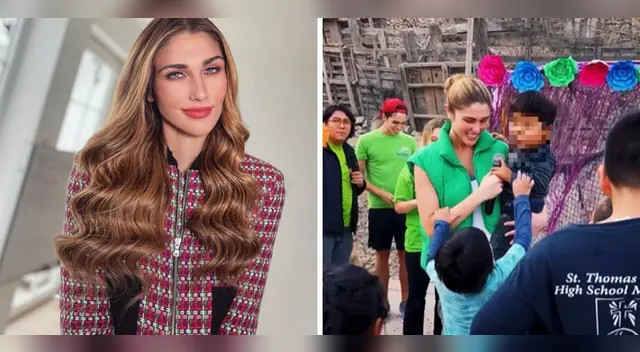 Miss Perú Alessia Rovegno recuerda la ayuda social que hace.