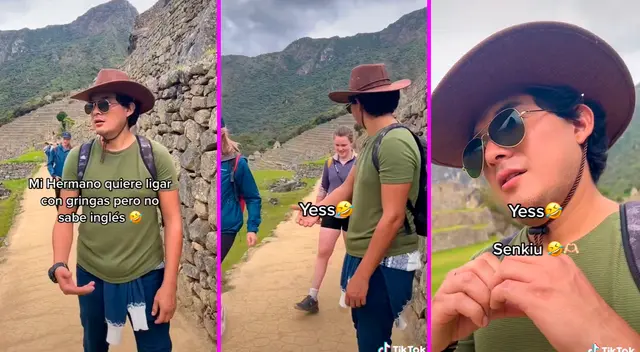 El joven demostró todo lo que sabe en inglés. El joven demostró todo lo que sabe en inglés.