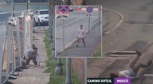 Singular escena de un empleado de la Embajada de Estados Unidos en Moscú se hizo viral en las redes sociales. Singular escena de un empleado de la Embajada de Estados Unidos en Moscú se hizo viral en las redes sociales.