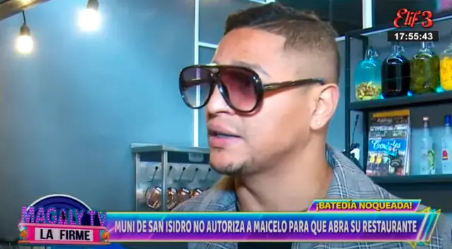 Jonathan Maicelo no podría abrir su restaurante por la Municipalidad de San Isidro