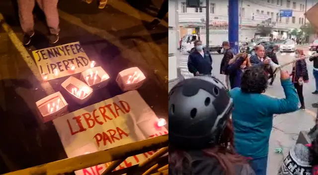 Seguidores de Yenifer se congregaron en los exteriores de la Corte Superior de Justicia de Lima.