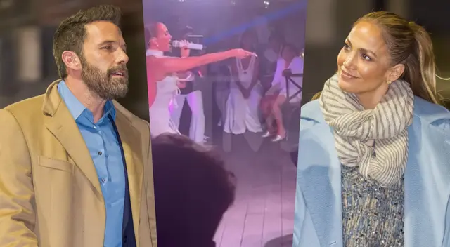 Jennifer Lopez le canta y baila a su esposo Ben Affleck.