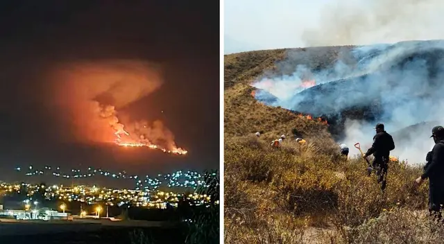 Las autoridades temen que el incendio forestal llegue al núcleo de la reserva Salinas y Aguada Blanca.