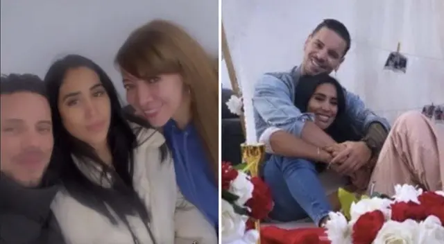 Anthony Aranda y Melissa Paredes más unidos que nunca.