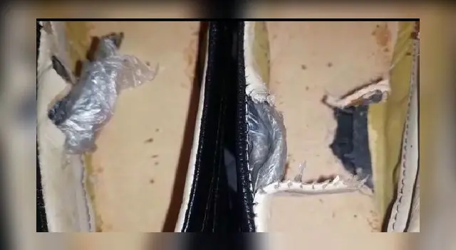 Droga fue encontrada camuflada en zapatos.