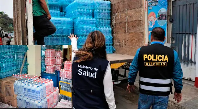 La PNP y personal del Minsa en pleno trabajo