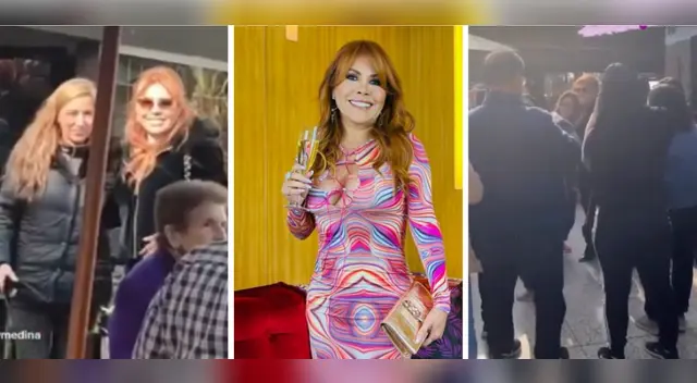 Magaly Medina disfruta de sus fans. Magaly Medina disfruta de sus fans.