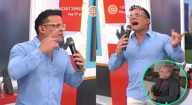 Christian Domínguez volvió a TV