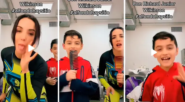 Rosángela hizo TikTok junto a Richard Junior de AFHS Rosángela hizo TikTok junto a Richard Junior de AFHS