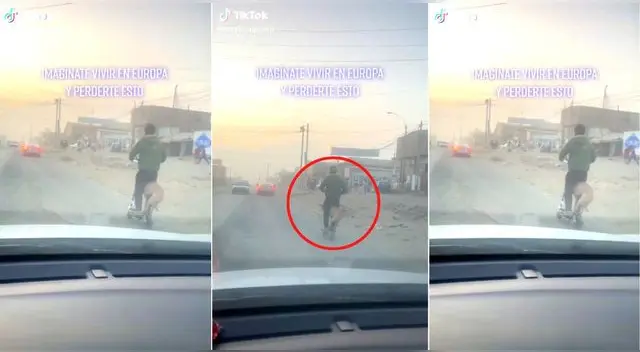 La peculiar escena se ha vuelto viral en TikTok tocando miles de corazones por la acción del dueño con el perrito. La peculiar escena se ha vuelto viral en TikTok tocando miles de corazones por la acción del dueño con el perrito.