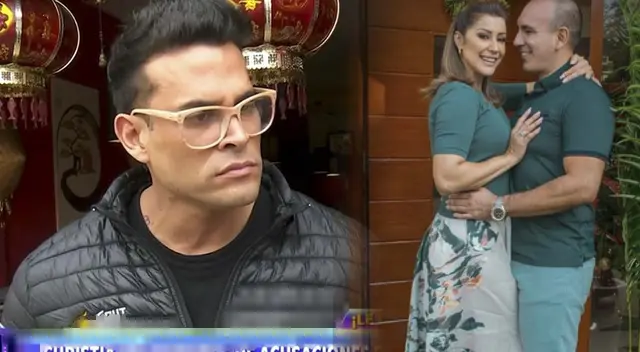 Christian Domínguez indignado. Christian Domínguez indignado.