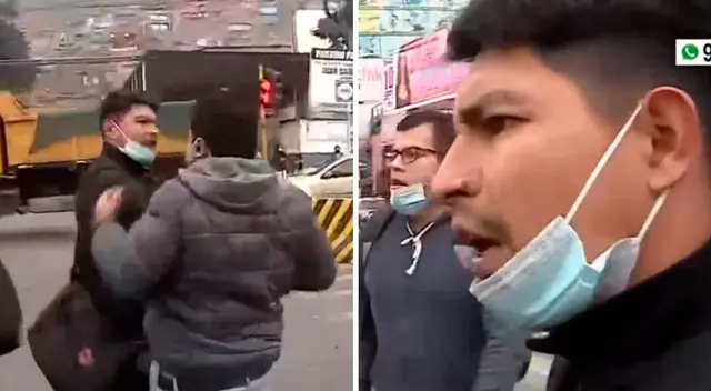 Un sujeto intentó increpar al periodista que solo daba detalles de los incidentes que venían ocurriendo en Comas por el plan de desvío del Metropolitano. Un sujeto intentó increpar al periodista que solo daba detalles de los incidentes que venían ocurriendo en Comas por el plan de desvío del Metropolitano.