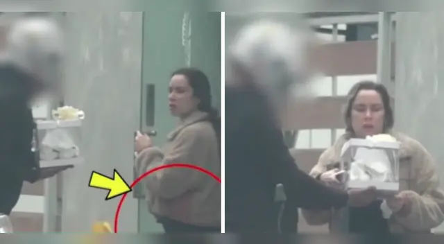 Ale Venturo recibe regalo para bebé.