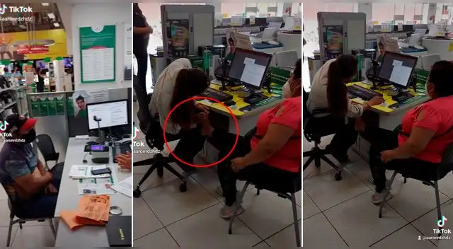 La escena se ha vuelto viral en las redes sociales.