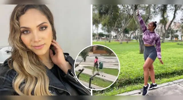 Isabel Acevedo hace ejercicios.