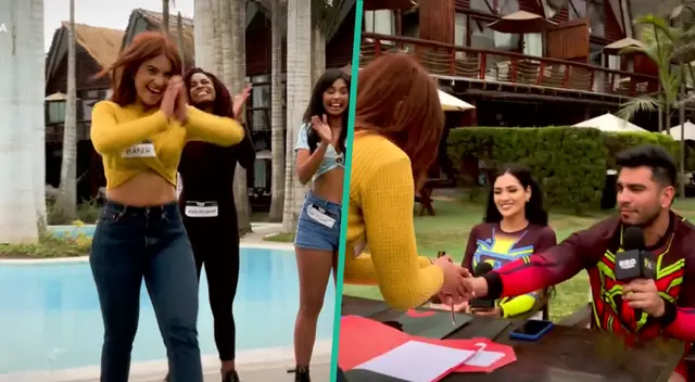 Michelle y Rafael en casting.