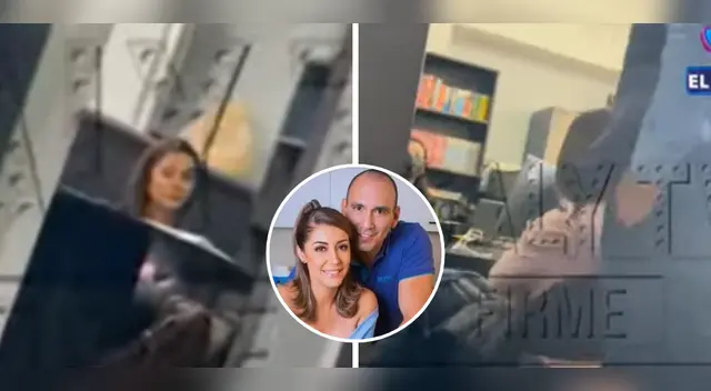 Karla Tarazona y Rafael Fernández en la conciliación. Karla Tarazona y Rafael Fernández en la conciliación.