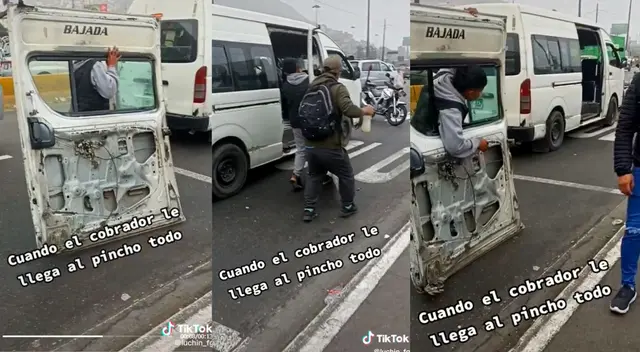 La combi es un medio de transporte aún muy usado en la ciudad.