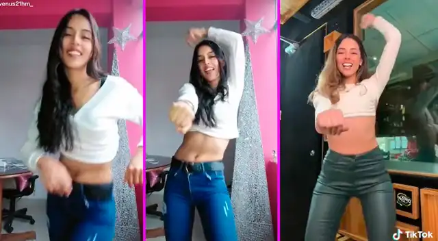 La joven hizo una coreografía de TikTok y utilizó como dúo a Luciana Fuster.