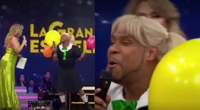 Giselo sorprende a Gisela tras aparecer disfrazado de Luz Clarita. Giselo sorprende a Gisela tras aparecer disfrazado de Luz Clarita.