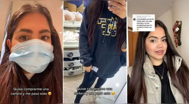La joven peruana indicó en su cuenta de TikTok que todo esto sucedió en una tienda del Jockey Plaza. La joven peruana indicó en su cuenta de TikTok que todo esto sucedió en una tienda del Jockey Plaza.