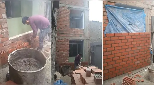 Al señor no le quedó de otra que tapar el marco de luz de su vecino y se volvió tendencia en TikTok