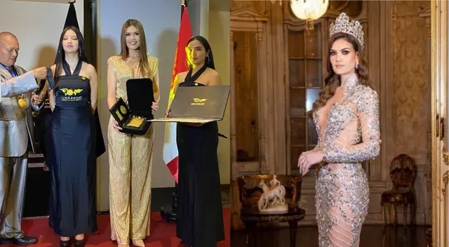 Yely Rivera recibe reconocimiento como embajadora de belleza.