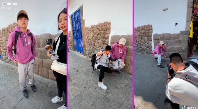 Los turistas se mostraron amables con el fotógrafo y posaron para su cámara.