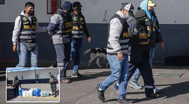 De los siete detenidos, tres son trabajadores del grifo. Se llevaban el combustible en bidones.