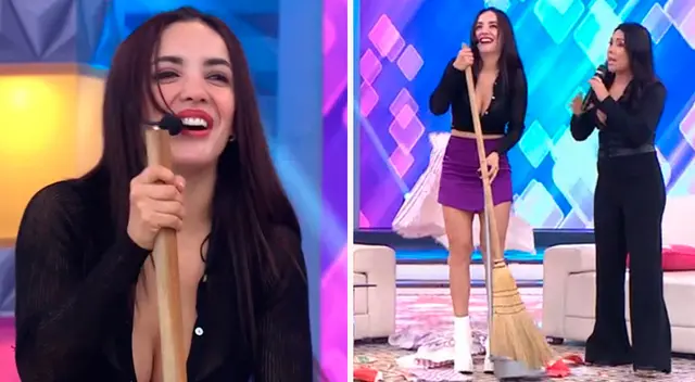 Rosángela Espinoza quedó impactada con regalo.