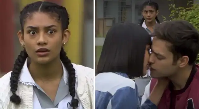 July quedó impactada al ver beso entre Kimberly y Cristóbal Montalbán.