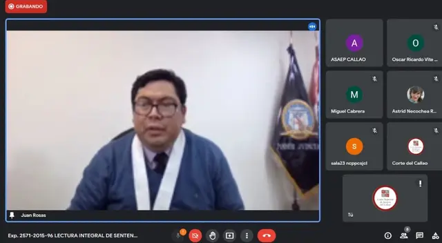 El juez Juan Rosas Castañeda condenó al ex funcionario del Gobierno Regional del Callao