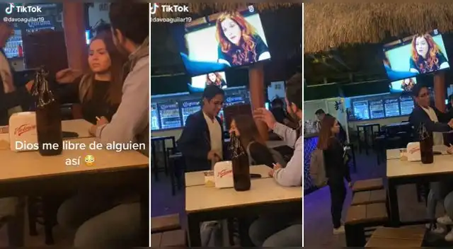 La escena se ha vuelto viral en las redes sociales.