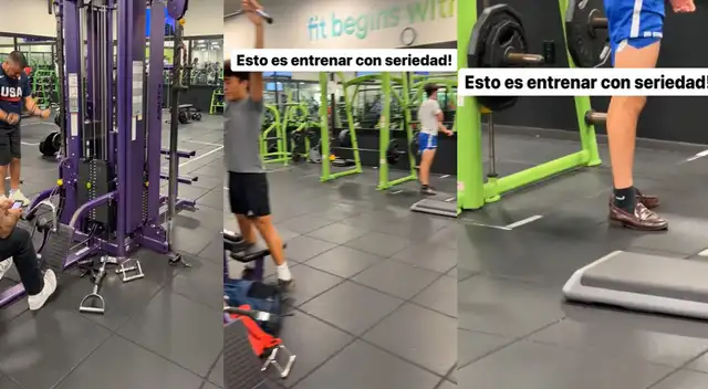 Peculiar escena registrada en un gimnasio se hizo viral en TikTok.
