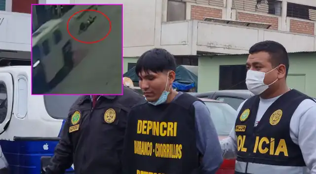 Preciso momento en el que mujer se lanza de mototaxi y el conductor detenido