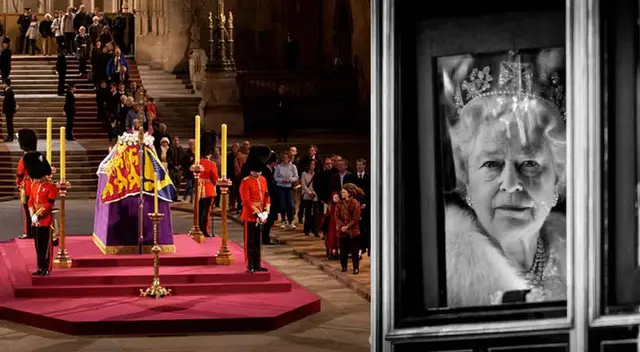 El ataúd de la reina descansará sobre una plataforma elevada, conocida como catafalco, debajo del techo de madera medieval de la sala del siglo XI.