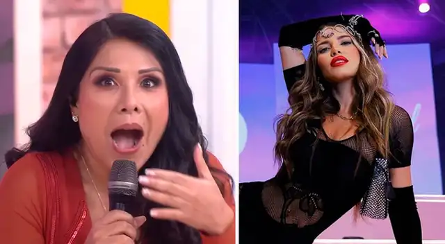 Tula Rodríguez sorprendida con la ropa de Flavia Laos.