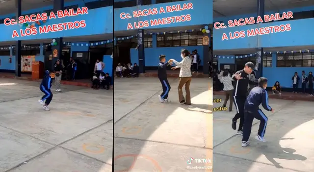 Contagió con su baile al resto de docentes. Contagió con su baile al resto de docentes.