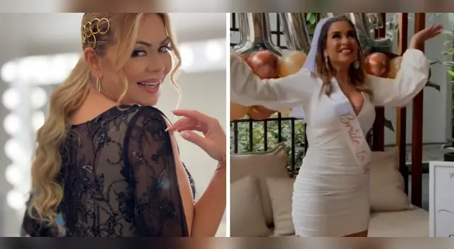 Gisela Valcárcel antes de la boda de Ethel.