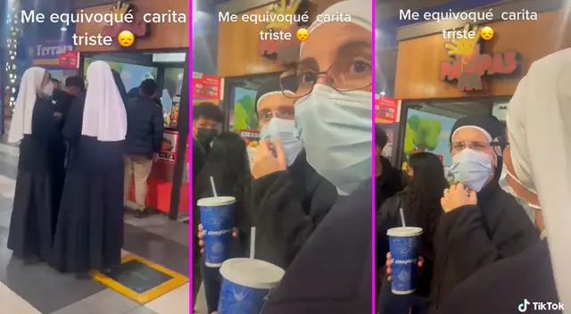 Las monjas no dudaron en reaccionar a la pregunta del joven. Las monjas no dudaron en reaccionar a la pregunta del joven.