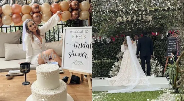 Estos son los arreglos de flores en la boda de Ethel Pozo.