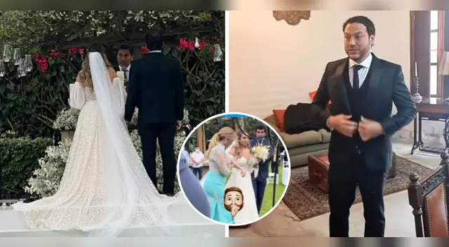 Los looks de Ethel Pozo y Julián Alexander en su boda. Los looks de Ethel Pozo y Julián Alexander en su boda.