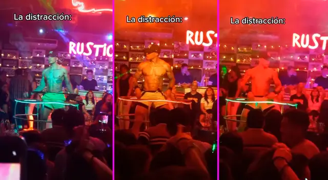 La joven salió con sus amigas a bailar cuando de pronto fueron sorprendidas con el nuevo show. La joven salió con sus amigas a bailar cuando de pronto fueron sorprendidas con el nuevo show.